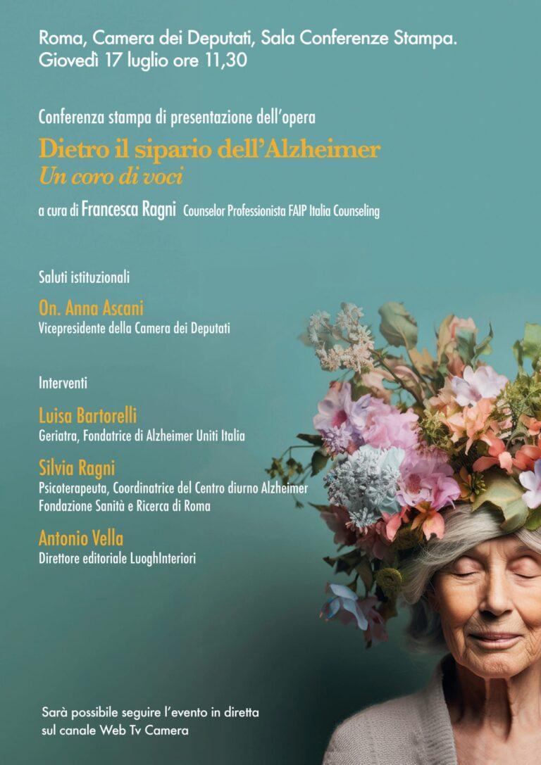 Una nuova prospettiva sull’Alzheimer: presentazione del libro ‘Dietro il sipario’ alla Camera dei Deputati