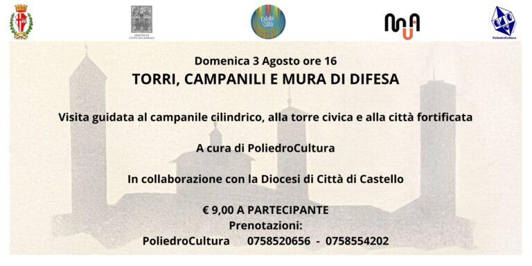 Città di Castello, “Torri, campanili e mura di difesa”: una visita guidata urbana alla città fortificata