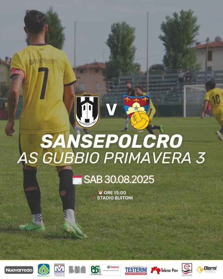 Verso l’esordio in serie D, sabato 30 agosto amichevole Sansepolcro   formazione Primavera 3 dell’AS Gubbio