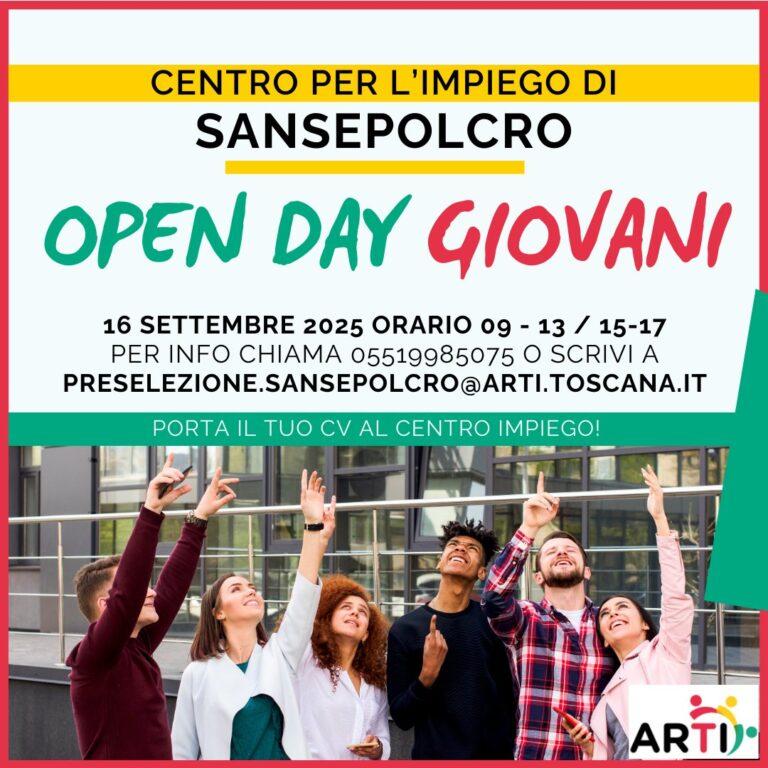 Open Day Giovani a Sansepolcro: opportunità di lavoro e formazione