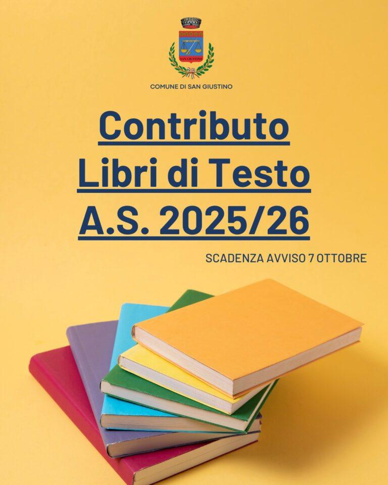 San Giustino: aperte le domande per il contributo libri di testo A.S. 2025/2026