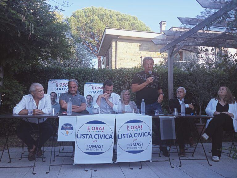 Si allarga il sostegno civico ad Alessandro Tomasi: da Prato l’ex sindaco Roberto Cenni annuncia l’appoggio di “Toscana Civica”. In corsa con “È ora!” anche l’imprenditore Caverni