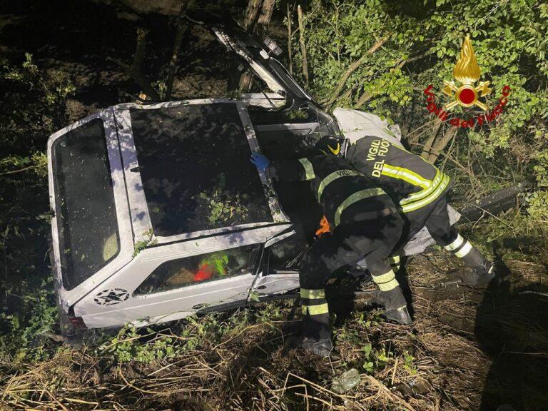 Fuori strada con la  propria auto finisce sulla scarpata. Incidente mortale in località Borgo Baraglia di Umbertide