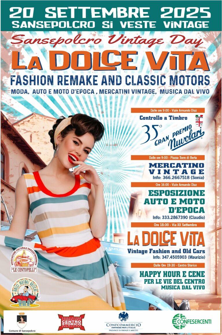 Sansepolcro si prepara a rivivere “La Dolce Vita – Vintage Day”