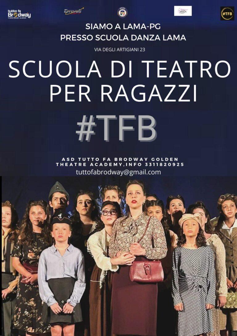 Tutto fa Brodway Golfen Theatre Academy: a Lama aperte le iscrizioni per il nuovo anno accademico alla Scuola di Teatro per Ragazzi