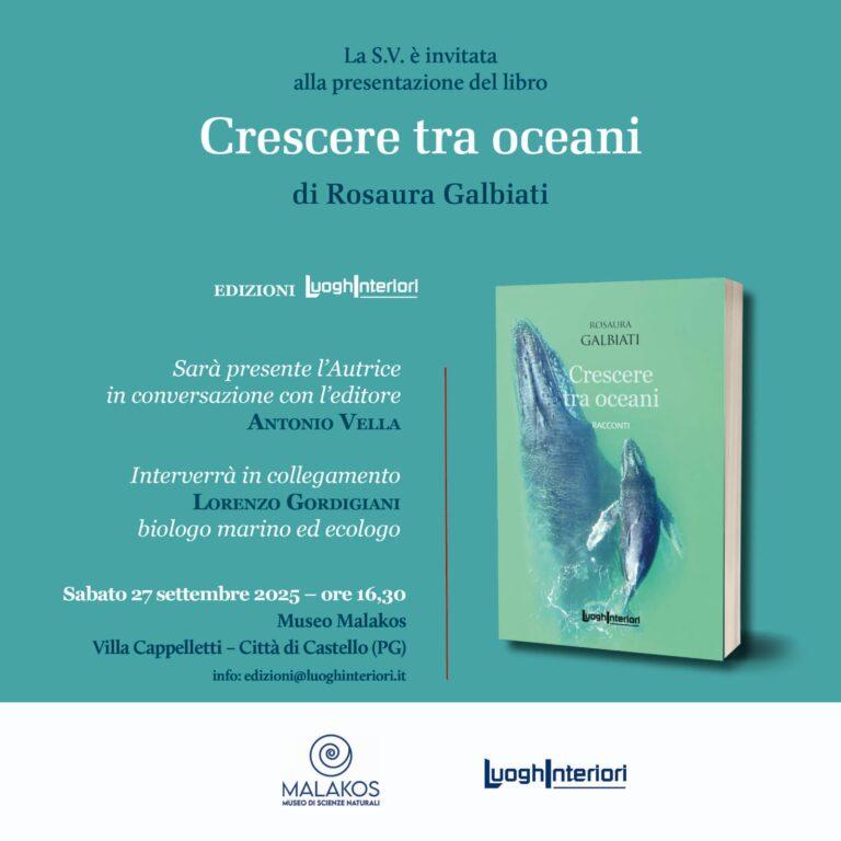 Sabato 27 settembre: presentazione del libro ‘Crescere tra oceani’ al Museo Malakos