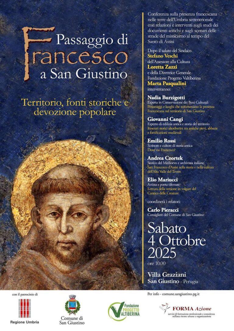 Sulle orme di San Francesco San Giustino ricorda il passaggio del Santo