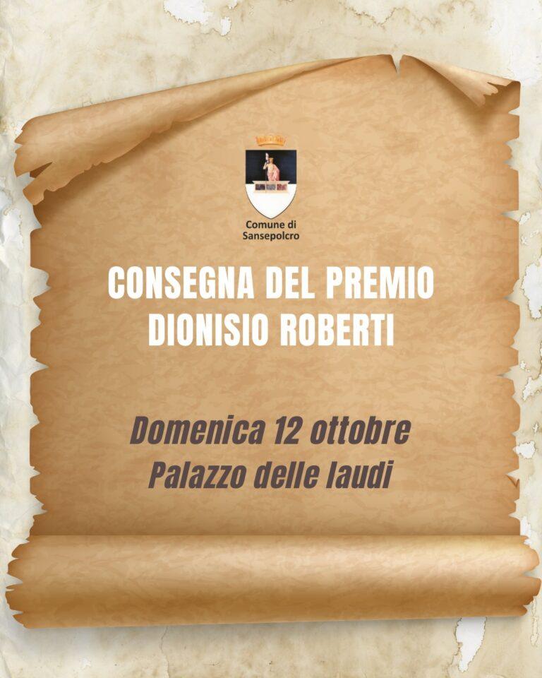 Premio Dionisio Roberti: gli studenti meritevoli di Sansepolcro premiati il 12 ottobre