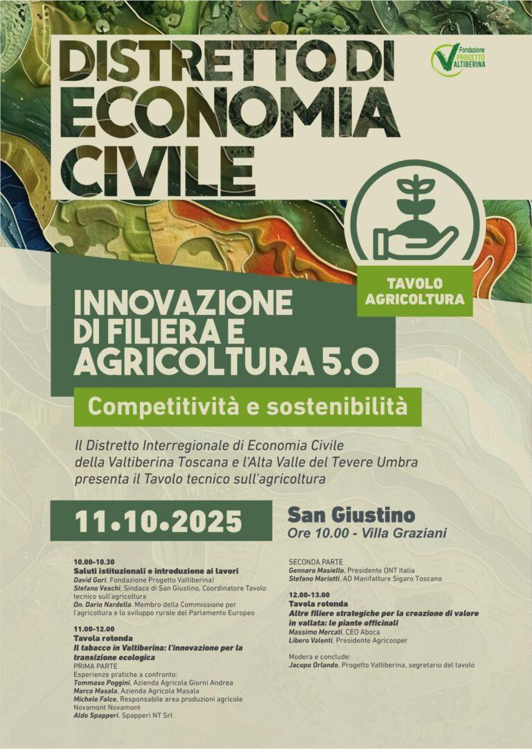 Economia civile: a San Giustino si apre il Tavolo tecnico sull’agricoltura