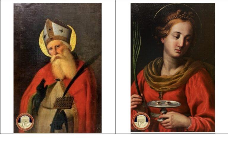 Restituiti due dipinti rubati dalla chiesa di san Biagio a Todi, dal nucleo TPC dei Carabinieri