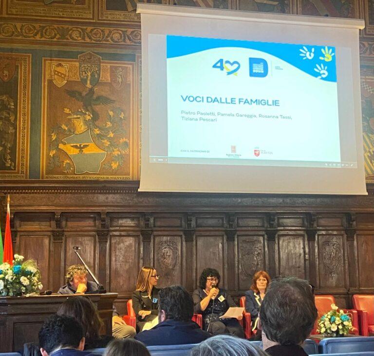 Sabato 18 Ottobre nella sala dei Notari del palazzo dei Priori a Perugia festeggiato il 40° di AIPD Perugia