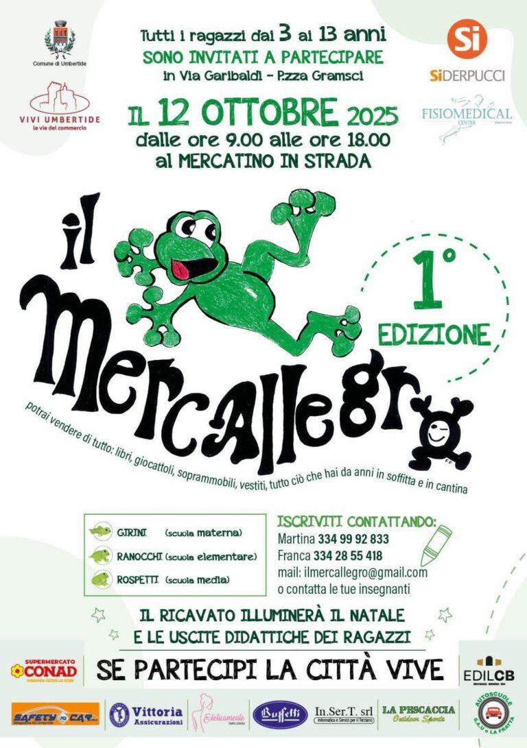 Dopo 24 anni torna ad Umbertide il “Mercallegro”: “se partecipi, la città vive”