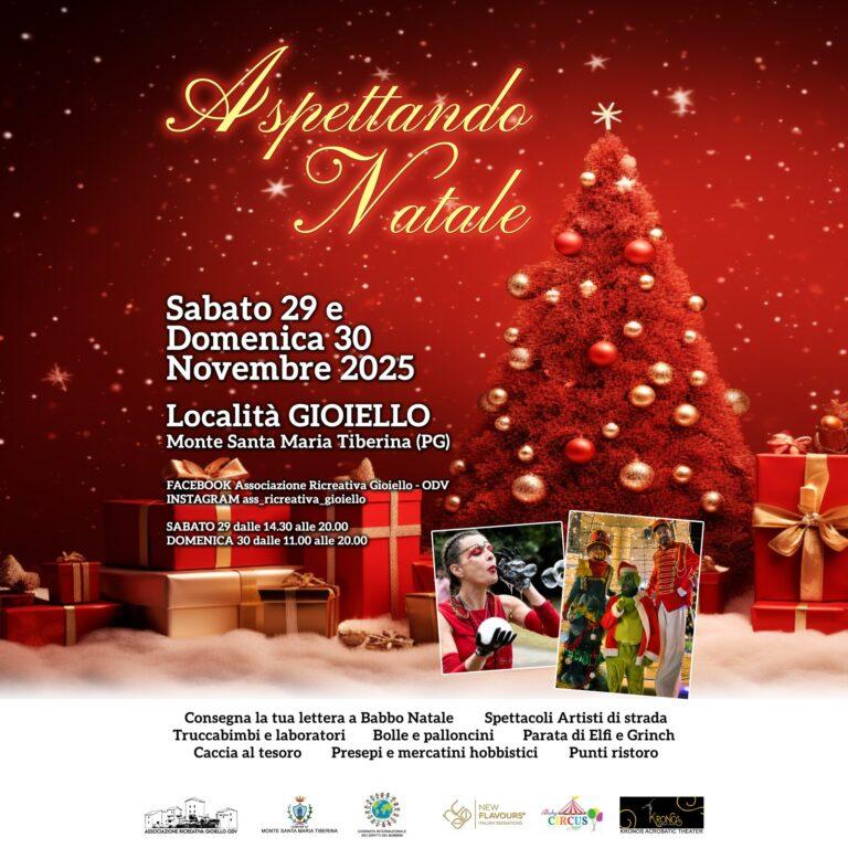 Monte Santa Maria Tiberina, «Aspettando Natale» al Gioiello: mercatini, presepi e Babbo Natale il 28 e 29 novembre