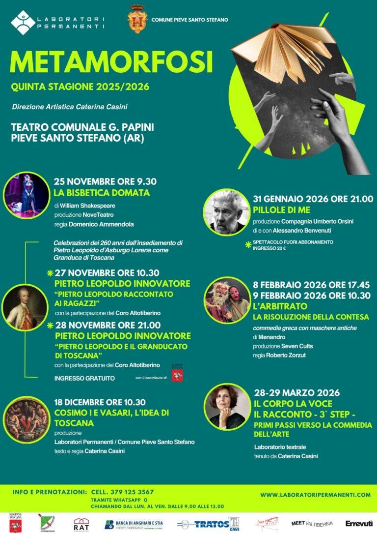 Pieve Santo Stefano, presentate la quinta stagione di Metamorfosi e la dodicesima di Pieve Classica