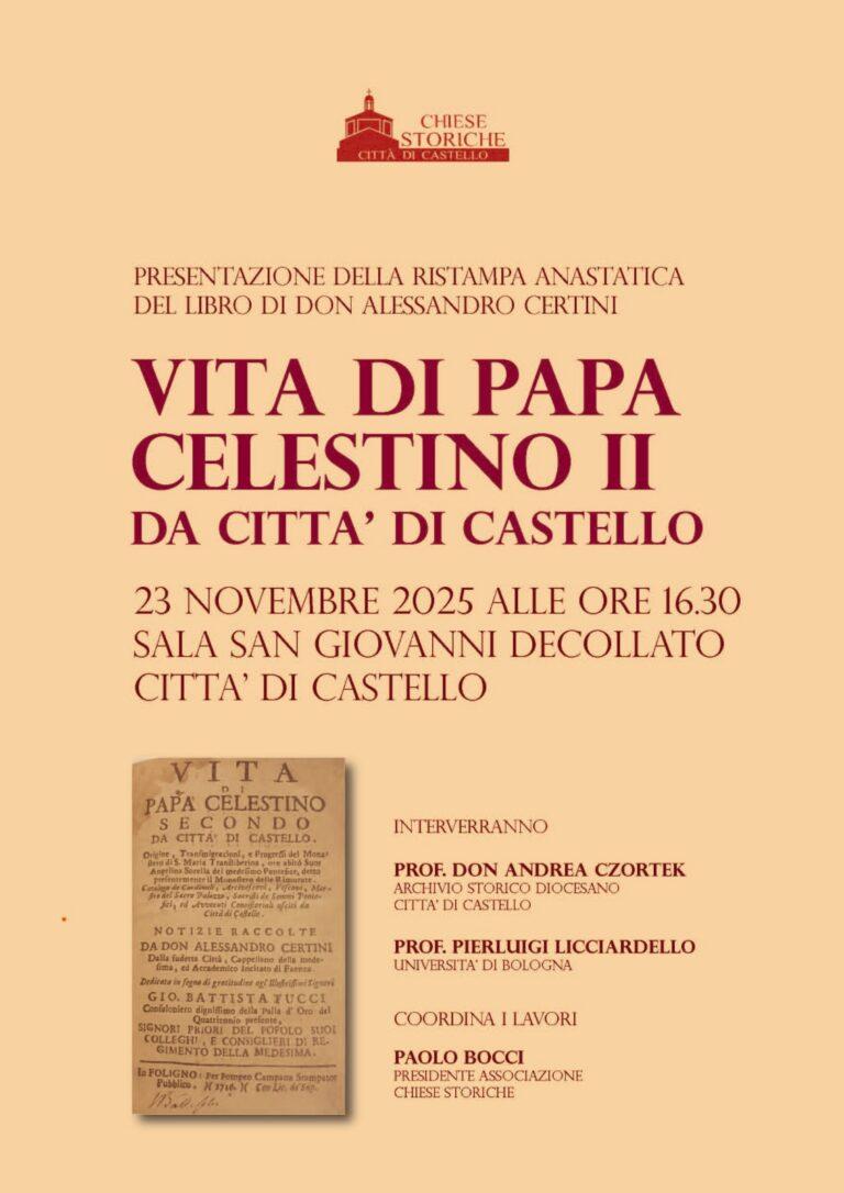 Chiese Storiche Città di Castello: ristampata la vita del papa tifernate Celestino II