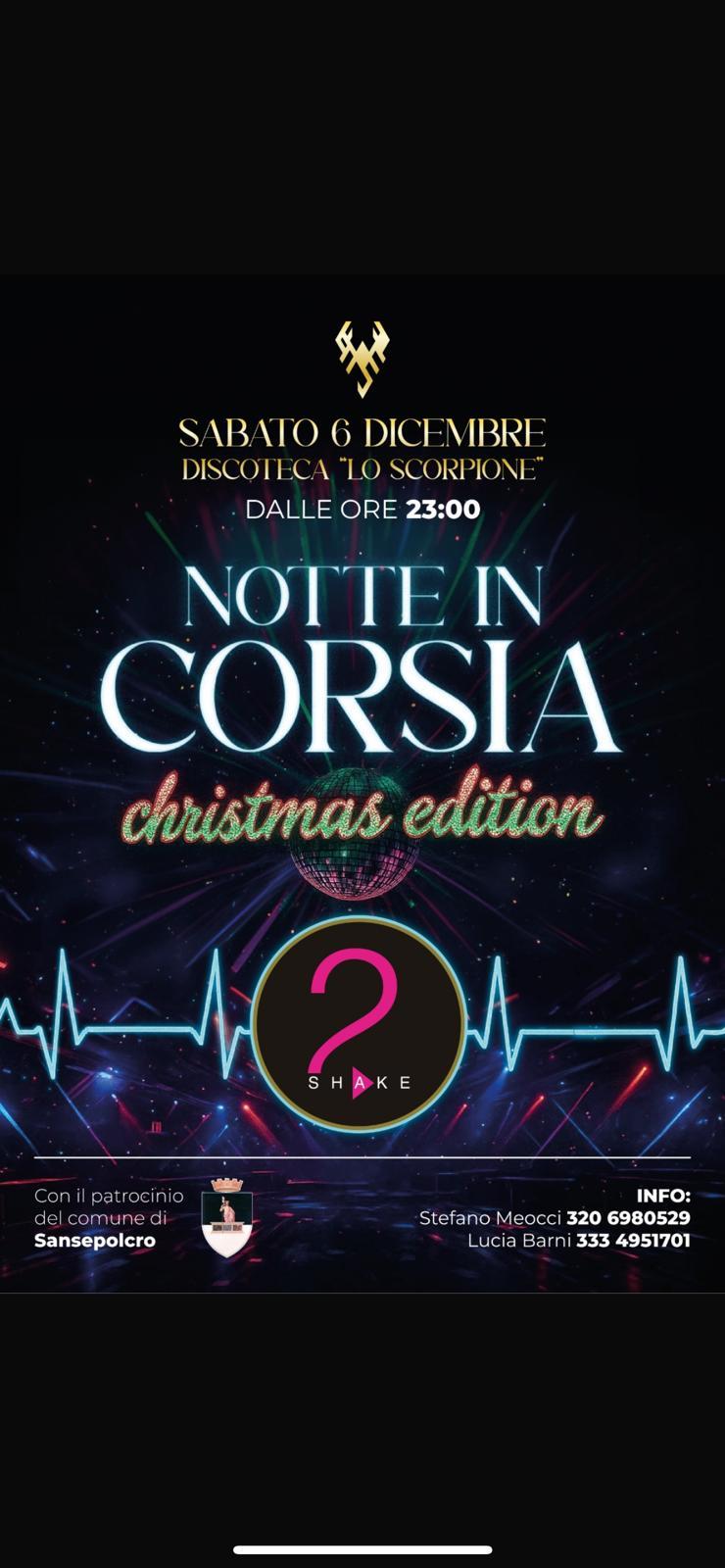 Sansepolcro, «Notte in Corsia» – Christmas Edition: allo “Scorpione” musica anni ’80/’90 per raccogliere fondi per l’endoscopia digestiva