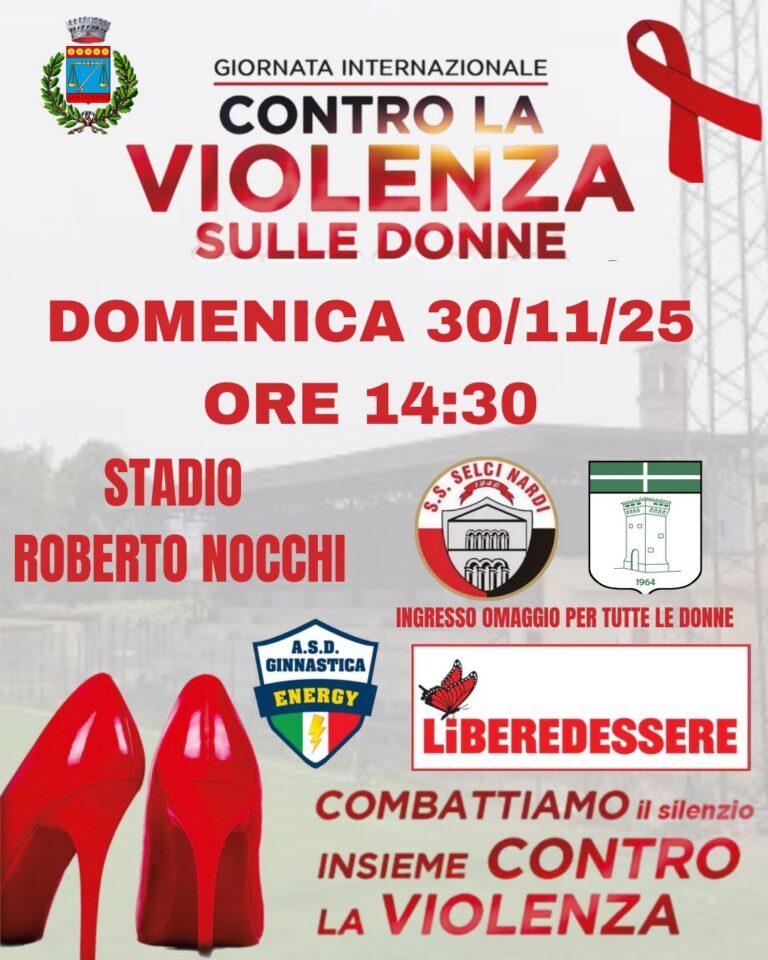 San Giustino, calcio e solidarietà contro la violenza sulle donne: ingresso omaggio per tutte