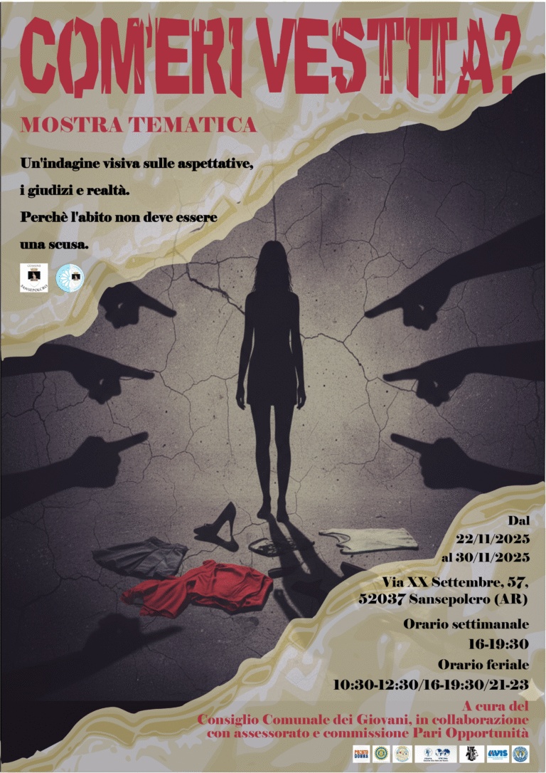 Sansepolcro si unisce contro la violenza sulle donne: un programma condiviso di eventi, riflessione e sensibilizzazione per il 25 novembre