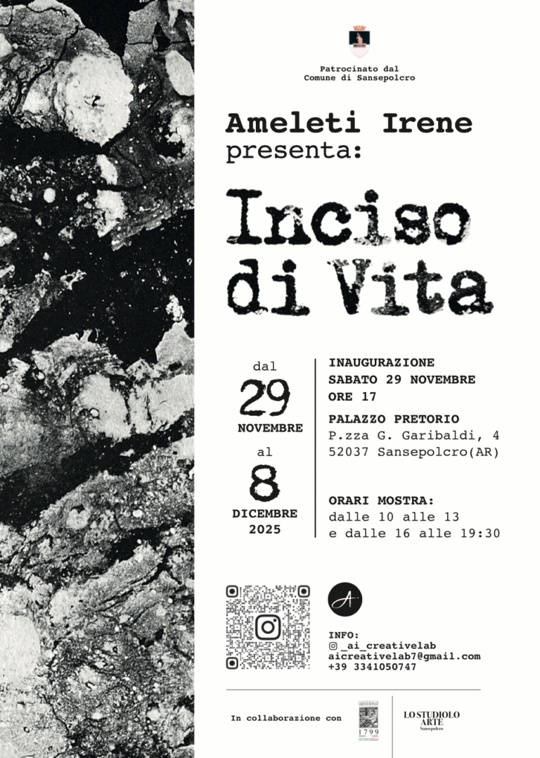 Sansepolcro ospita “Inciso di Vita”: la nuova mostra di Irene Ameleti tra arte, sperimentazione e tradizione tipografica