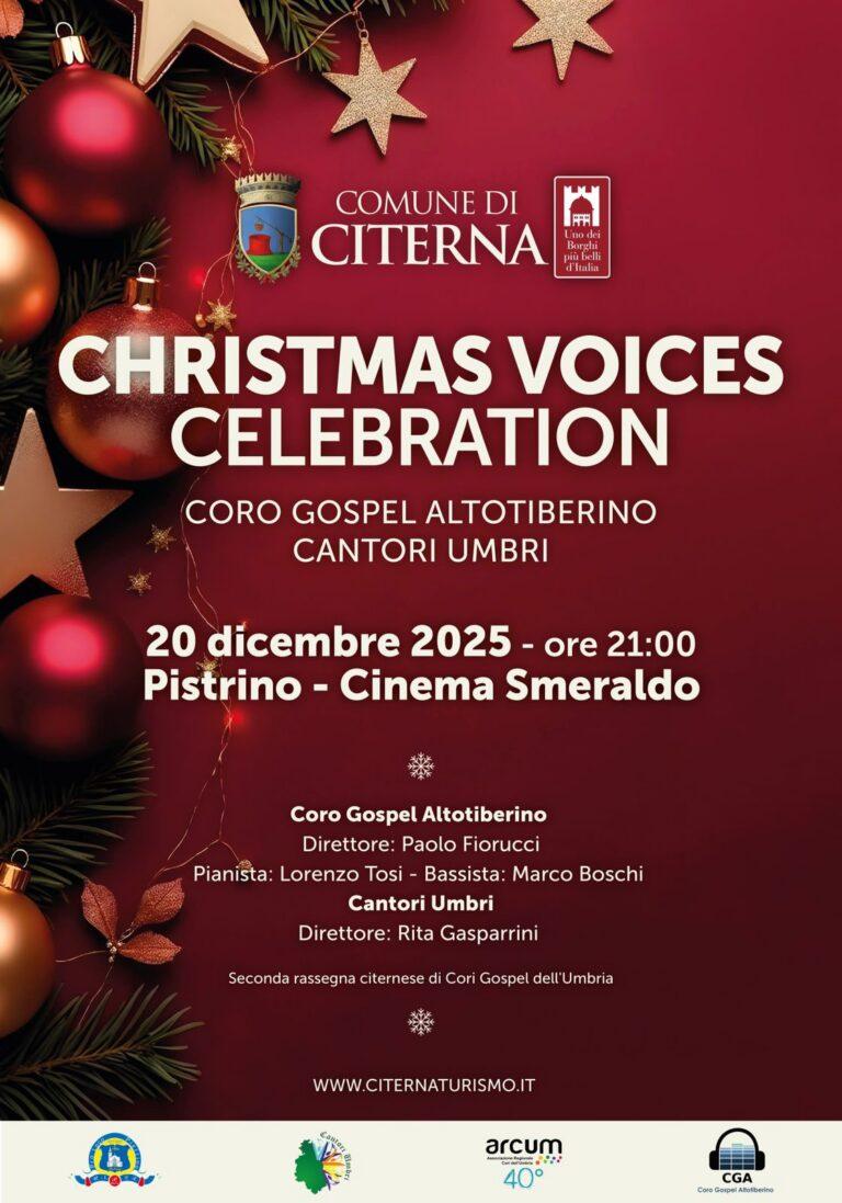 Citerna apre il Natale con la seconda rassegna di cori gospel al Cinema Smeraldo di Pistrino