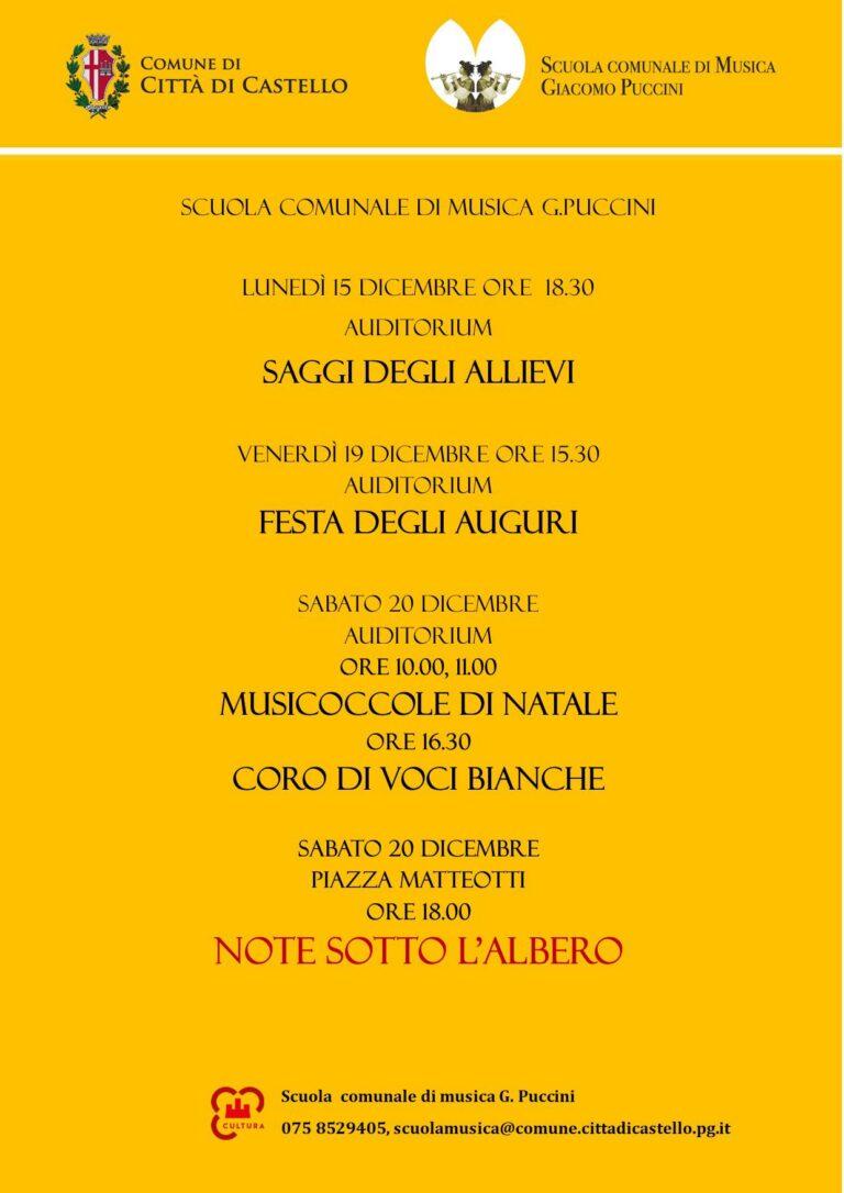 Musica sotto l’albero per i 262 allievi della Scuola comunale Puccini a Natale la scuola torna in piazza sabato 20 dicembre alle 18.30