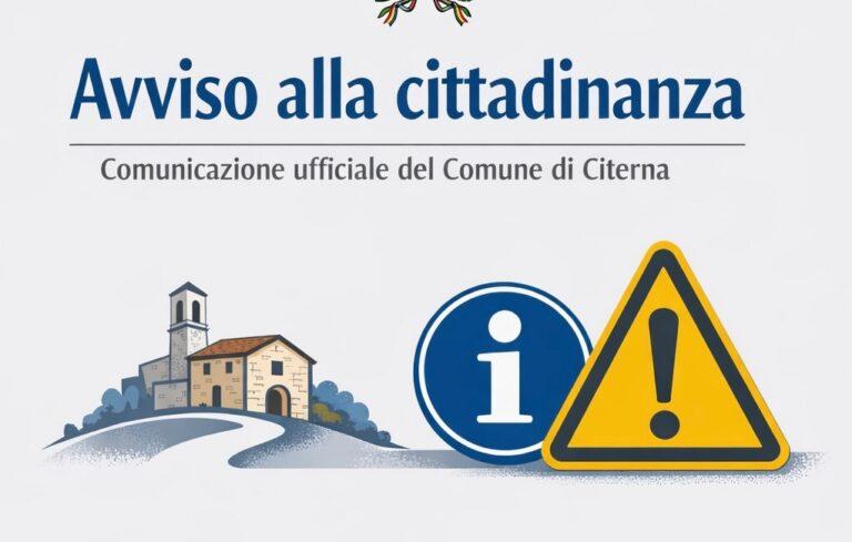 Citerna, chiarimento sui “vigili giurati”: nessun collegamento con il Comune