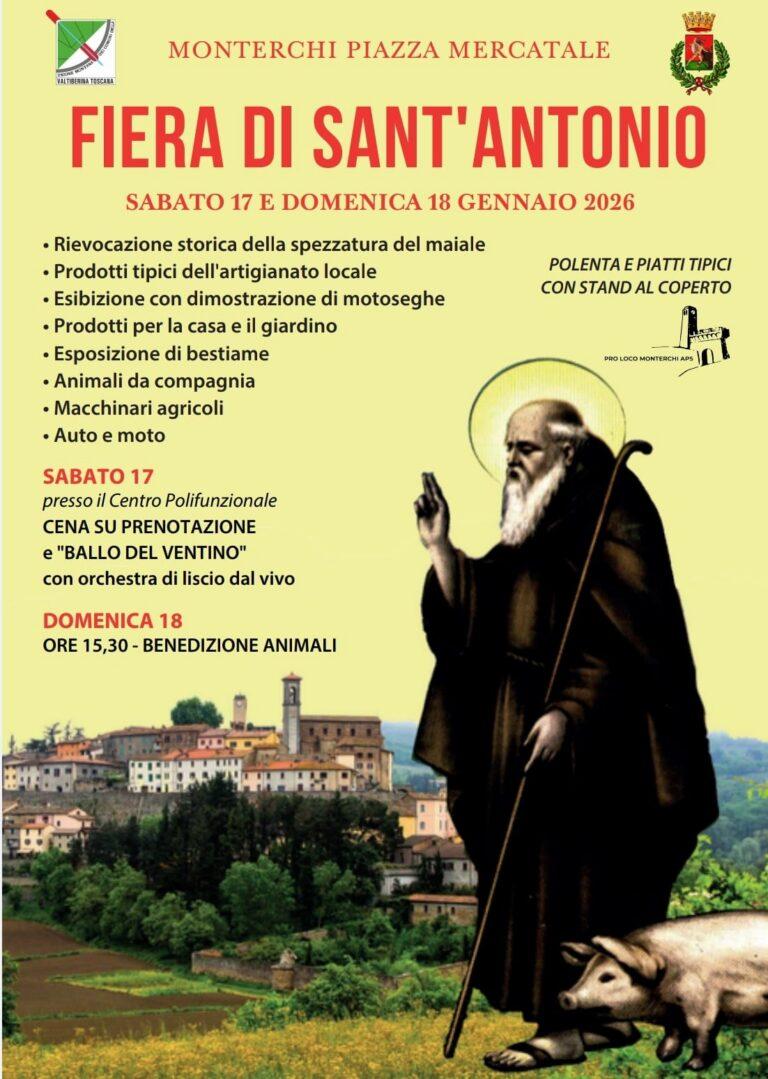 Torna la Fiera di Sant’Antonio a Monterchi: un weekend di tradizione e divertimento