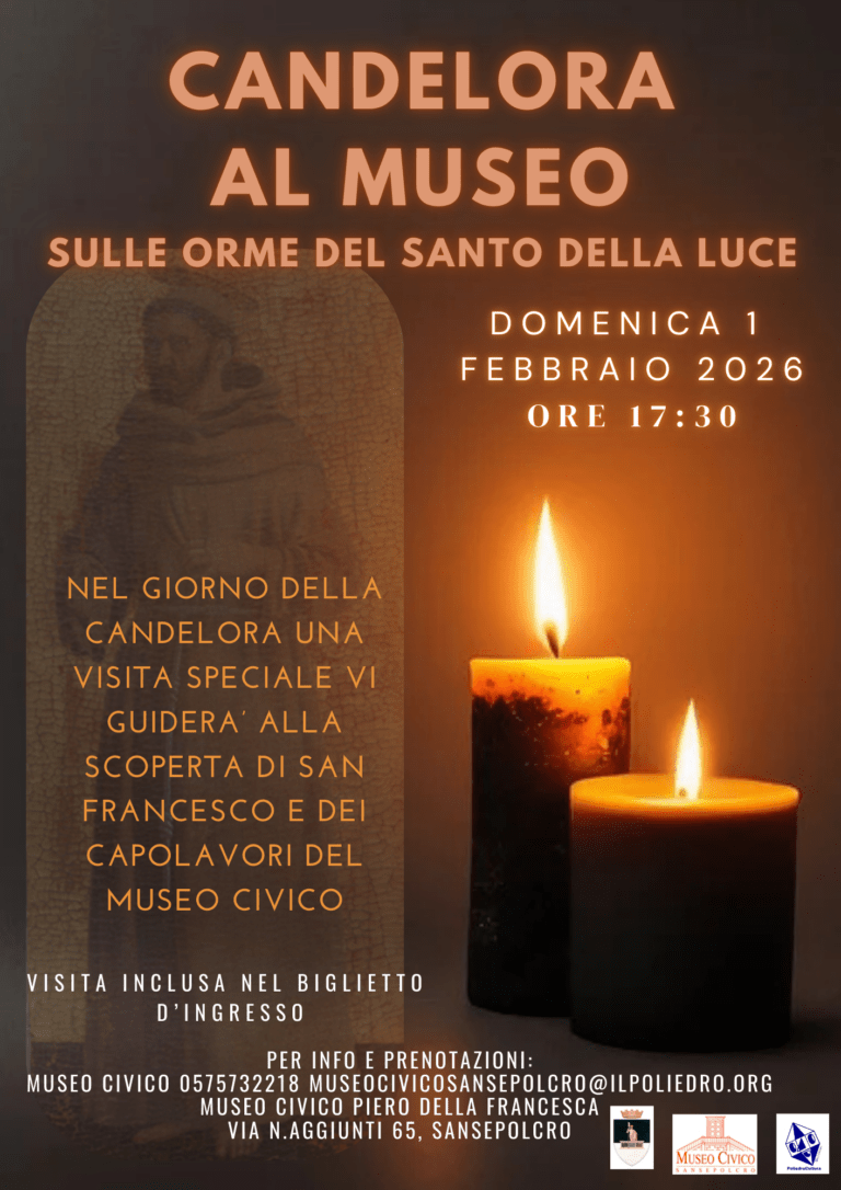 “Candelora al Museo”: torna la visita a lume di candela al Museo Civico di Sansepolcro