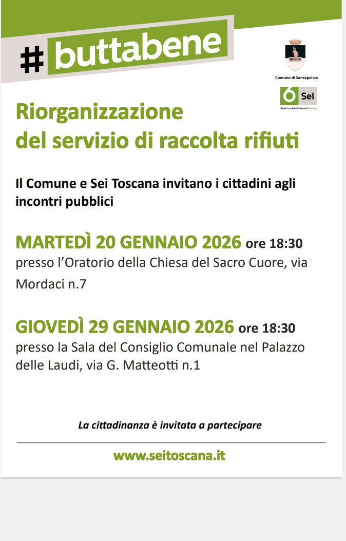 Sansepolcro raccolta rifiuti: si avvicina la data di avvio dell’ultimo passaggio alla riorganizzazione
