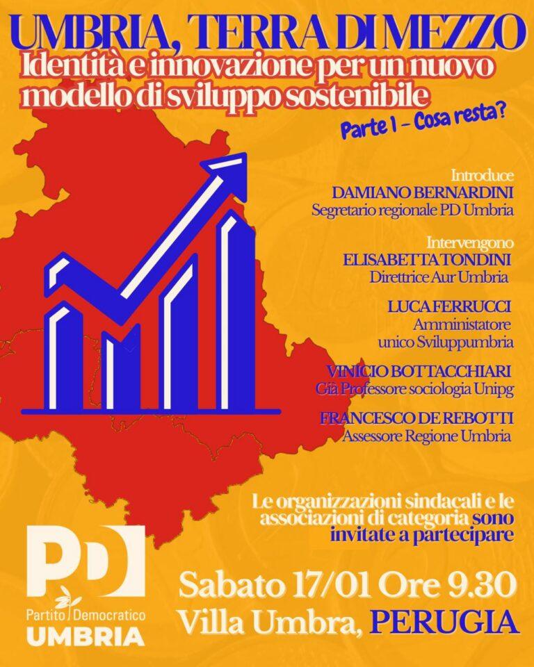 Ripensare lo sviluppo dell’Umbria: il Pd apre il cantiere del futuro economico regionale