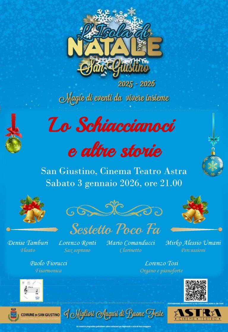 Lo Schiaccianoci e altre storie. Sabato 3 gennaio 2026 al Cinema Teatro Astra di San Giustino​ il Sestetto Poco Fa​