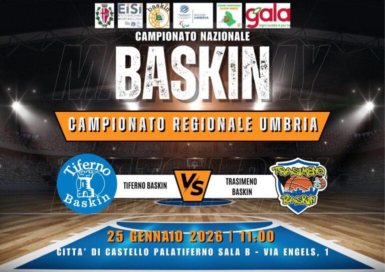 Il Baskin diventa “di casa” al Palasport di Città di Castello: pronto il campo per le sfide di domenica