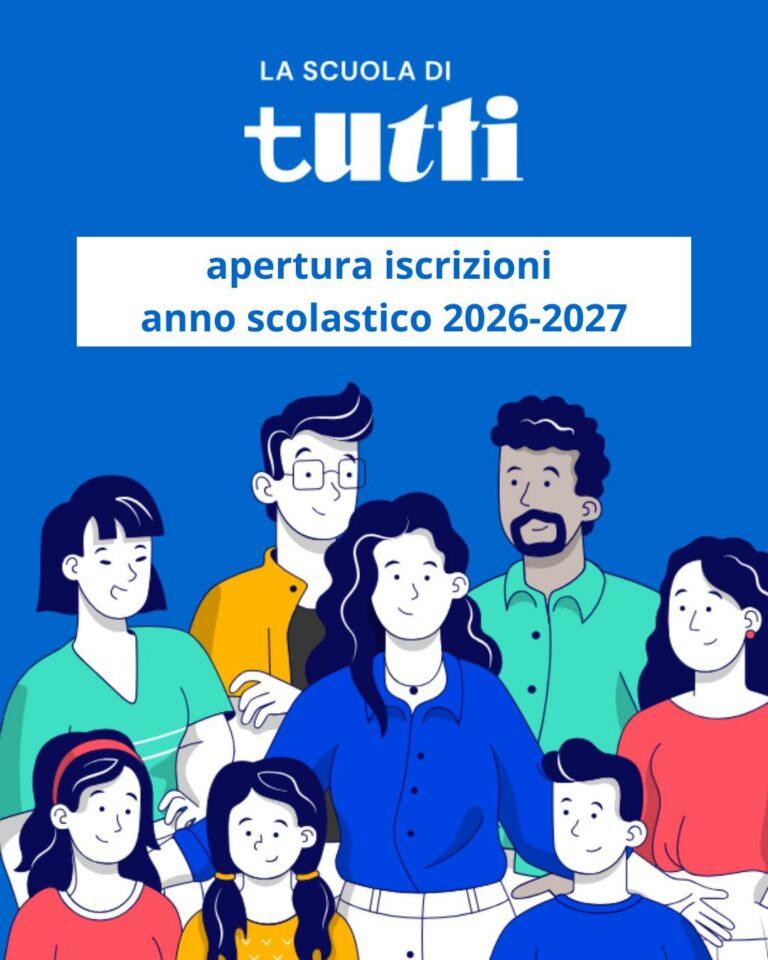 San Giustino Iscrizioni scuola a.s. 2026/2027: aperte le domande dal 13 gennaio al 14 febbraio
