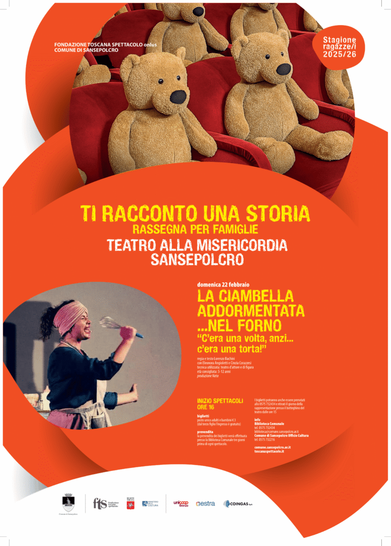 “Ti racconto una storia”: nuovo appuntamento al Teatro alla Misericordia di Sansepolcro