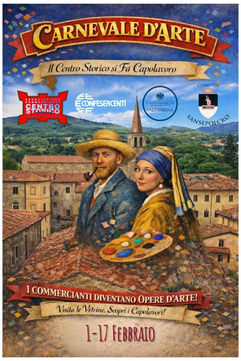 Carnevale d’Arte a Sansepolcro: il Centro Storico si fa capolavoro