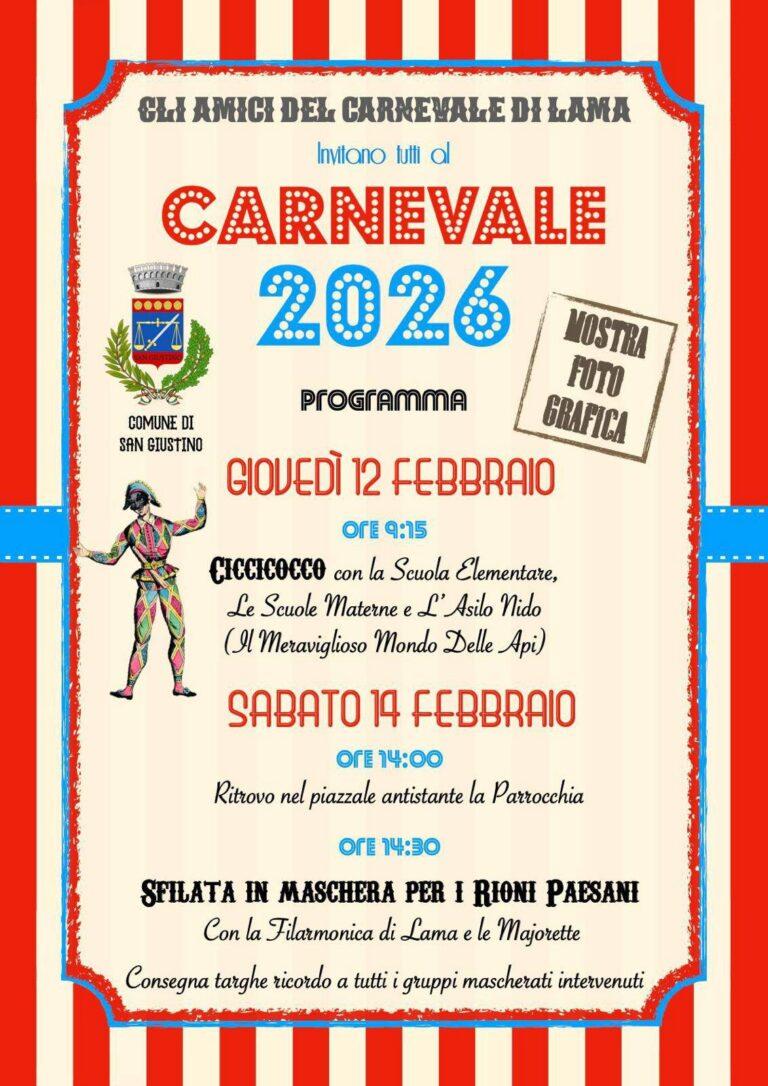 San Giustino – L’allegria del carnevale è pronta a invadere le vie del territorio