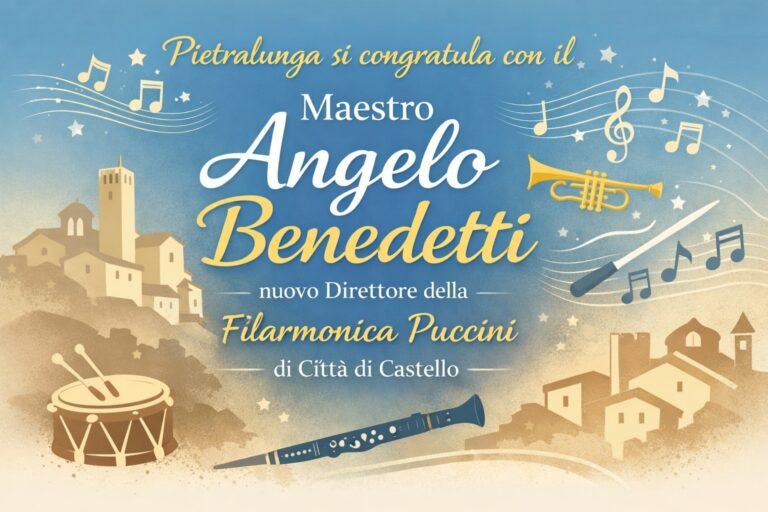 Pietralunga, congratulazioni al Maestro Angelo Benedetti per la guida della Filarmonica Puccini