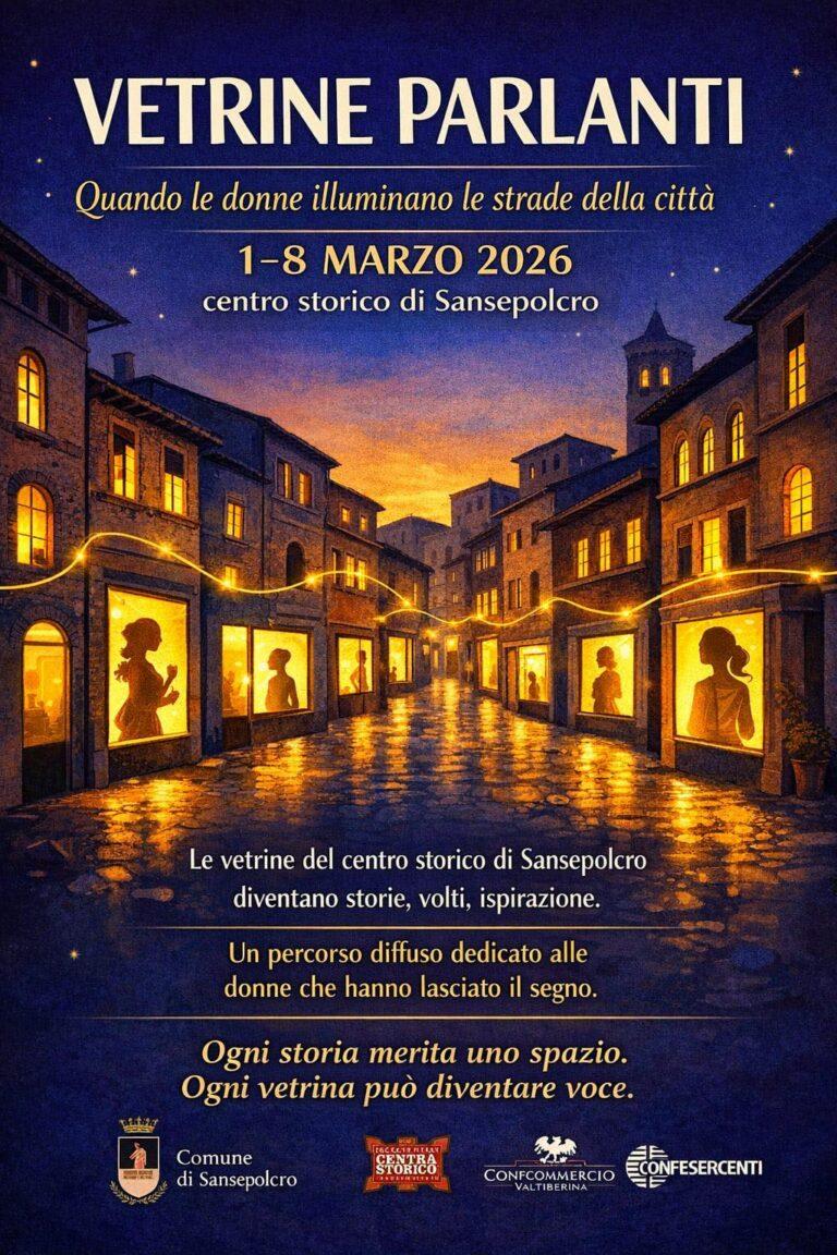 “Vetrine Parlanti”: dall’1 all’8 marzo il centro storico di Sansepolcro celebra le donne