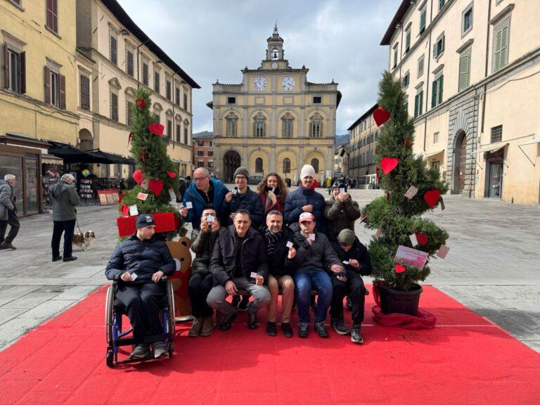 San Valentino, a Città di Castello la panchina del cuore in piazza Matteotti contro ogni forma di violenza