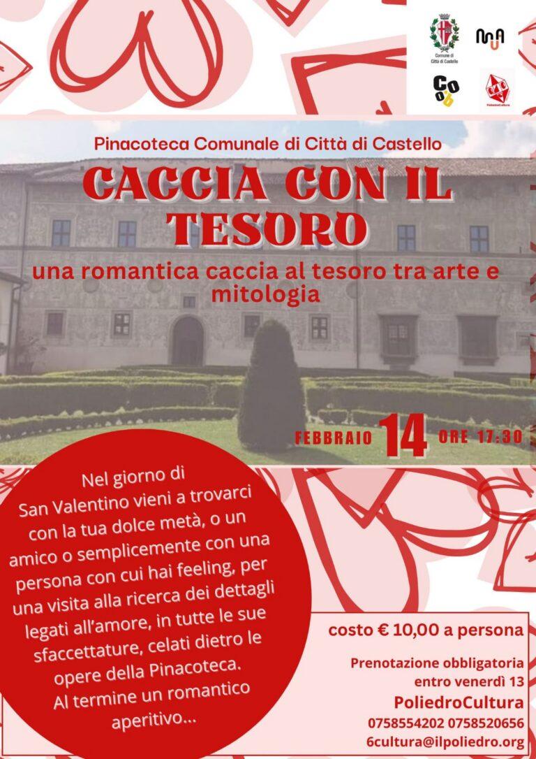 Sabato 14 febbraio: una caccia al tesoro romantica e aperitivo in Pinacoteca a Città di Castello
