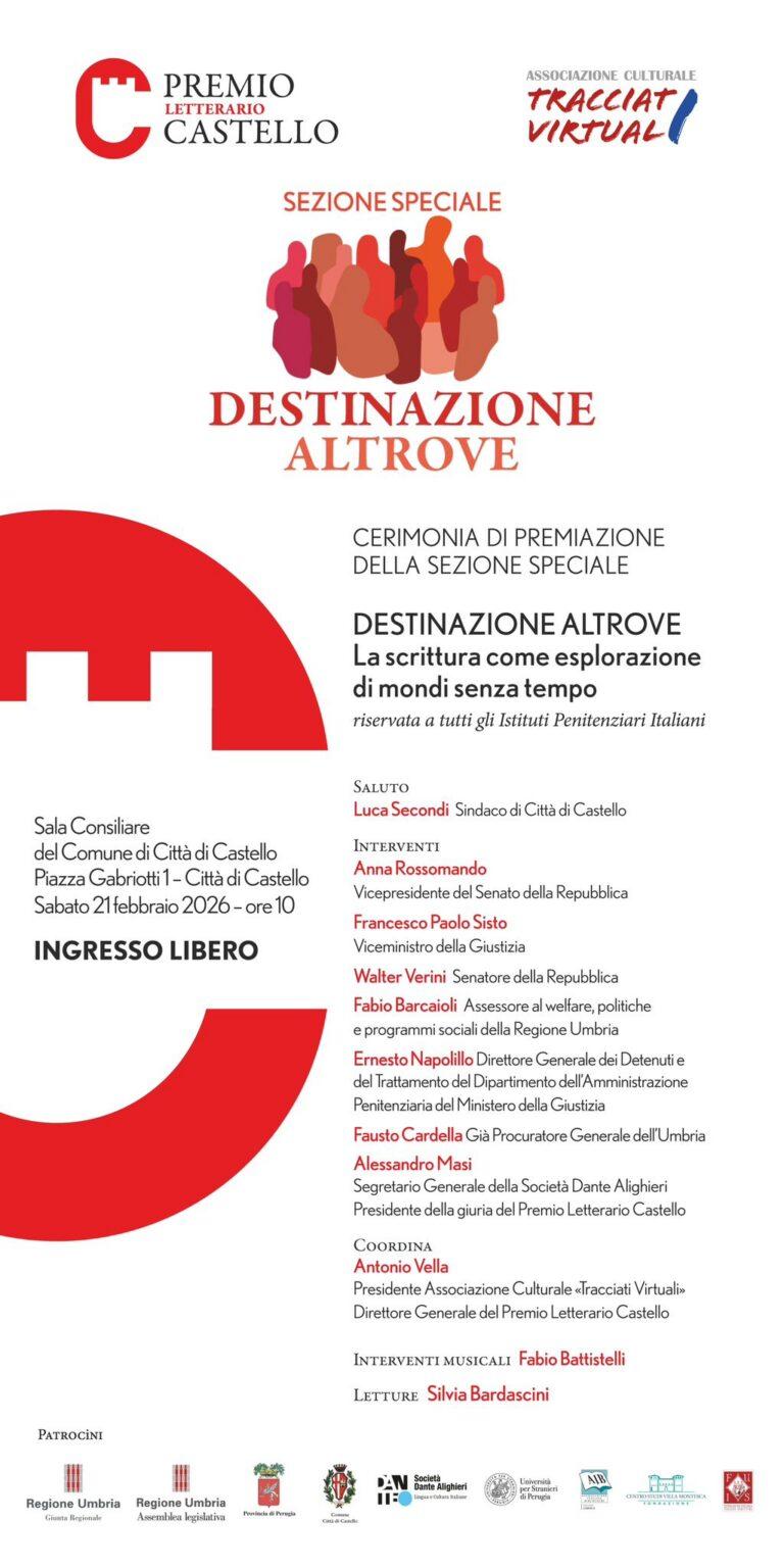 Premio Letterario Castello, al via il ventennale con la Sezione speciale “Destinazione Altrove”