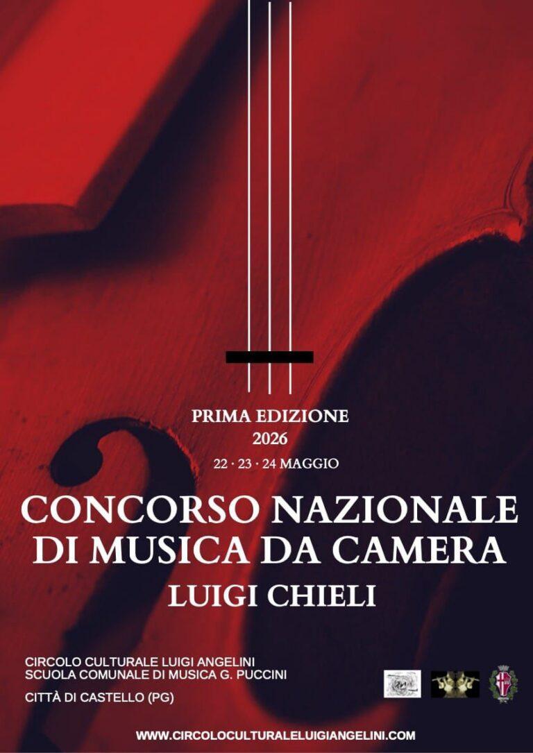 Dal 22 al 24 maggio a Città di Castello il primo Concorso Nazionale di Musica da Camera “Luigi Chieli”