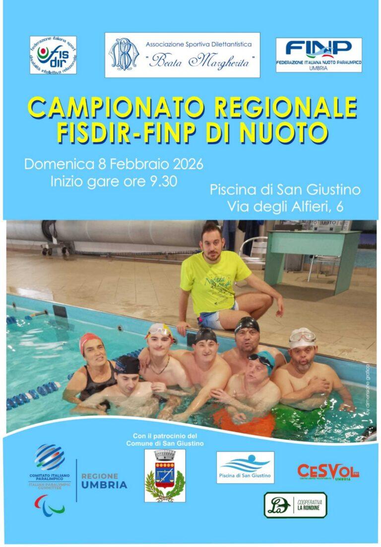 San Giustino, Campionato regionale di nuoto per atleti con disabilità