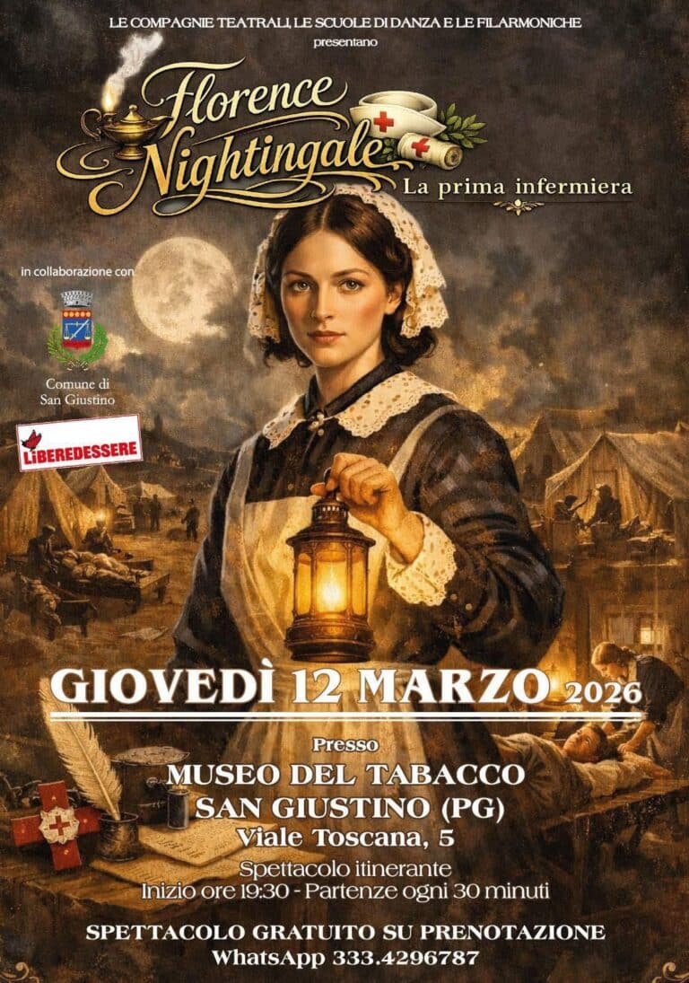 “Una luce nella notte”: al Museo del Tabacco di San Giustino lo spettacolo dedicato a Florence Nightingale