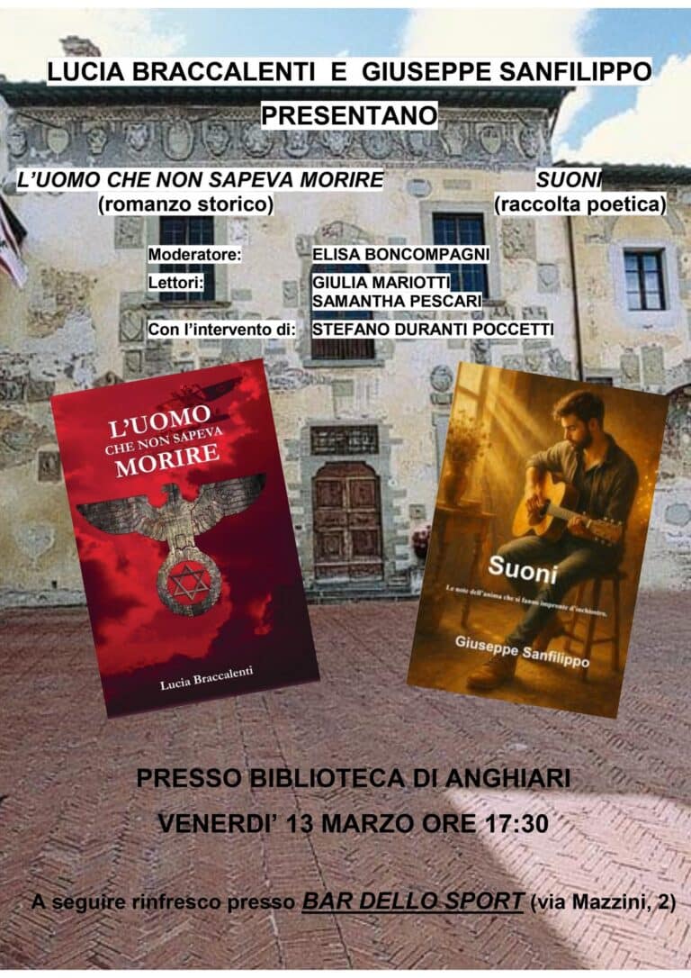 Anghiari, presentazione dei libri di Lucia Braccalenti e Giuseppe Sanfilippo in biblioteca