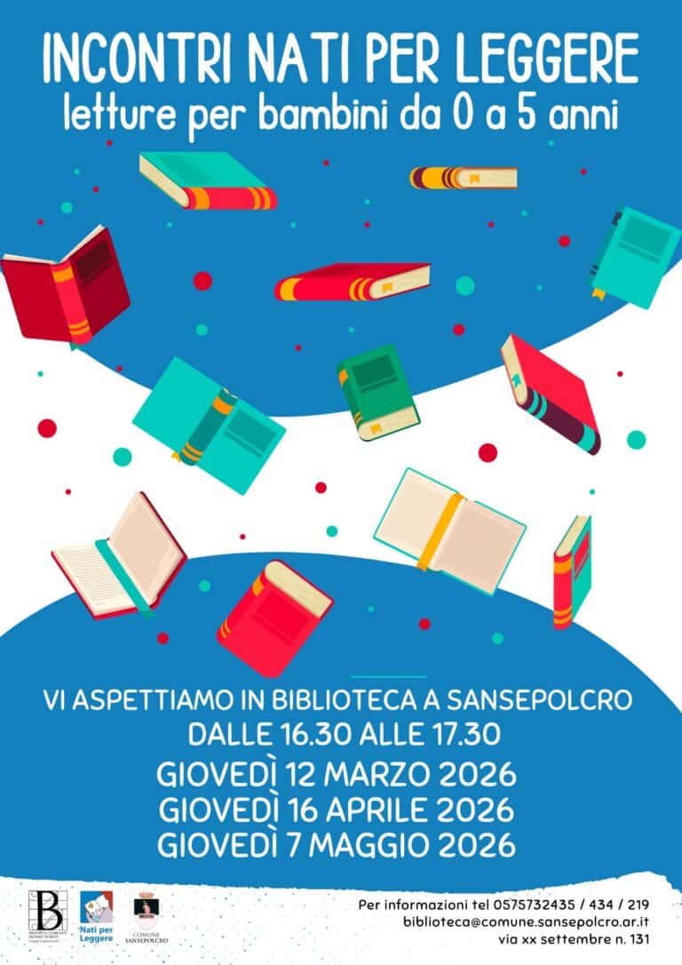Sansepolcro, torna “Nati per Leggere”: letture ad alta voce per i più piccoli in biblioteca