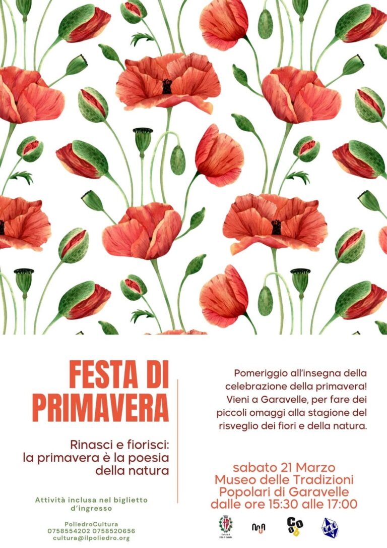 “Festa di Primavera” a Garavelle: il 21 marzo un pomeriggio tra natura, creatività e poesia