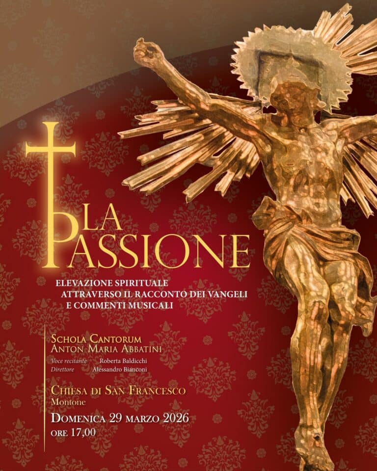 Montone, “La Passione” in scena nella chiesa di San Francesco: musica e spiritualità verso la Pasqua