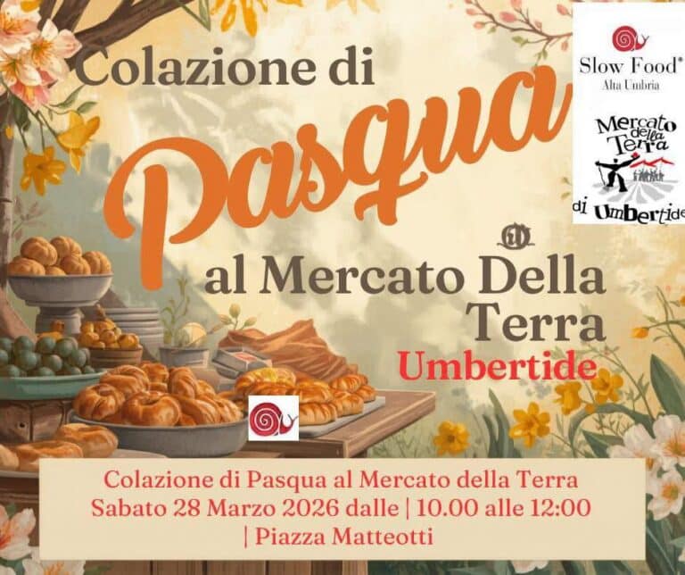 Umbertide, al Mercato della Terra torna la colazione di Pasqua