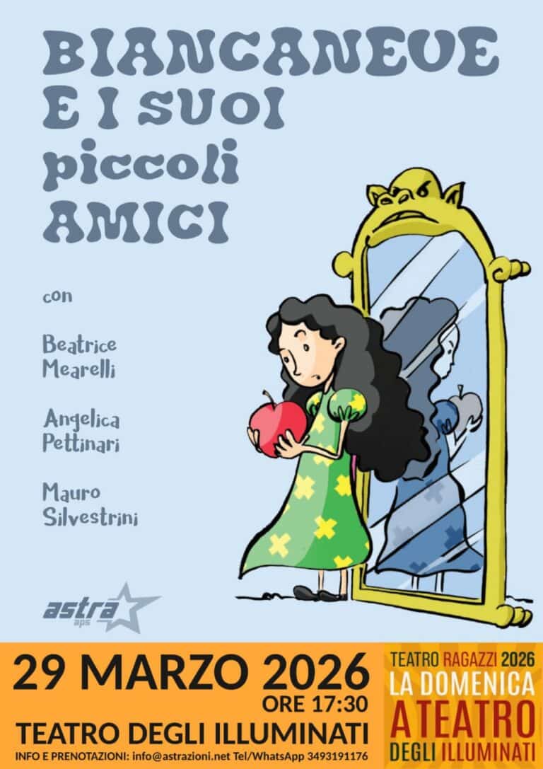 Città di Castello, “Biancaneve” in scena al Teatro degli Illuminati per Teatro Ragazzi